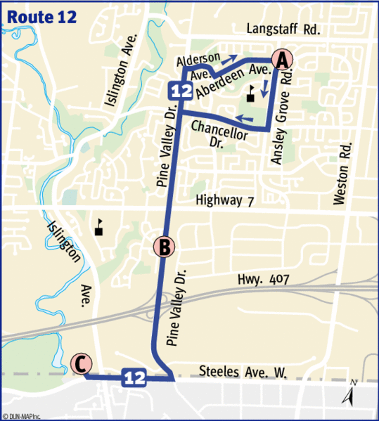 File:York Region Transit route 12 map (01-2002).gif