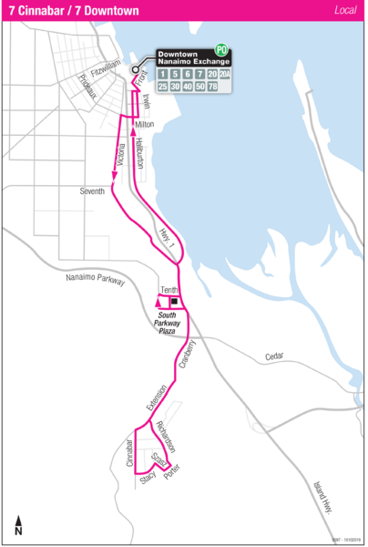 File:Regional District of Nanaimo Transit System route 7 (October 2019).png