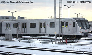 Toronto Rocket subway train.