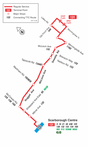 File:Toronto Transit Commission route 131 map (11-2018)-a.gif