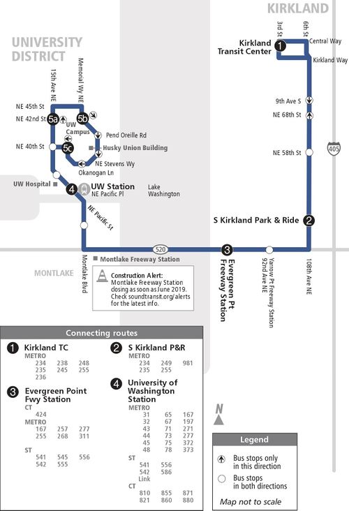 Sound Transit route 540 'Kirkland / District' CPTDB