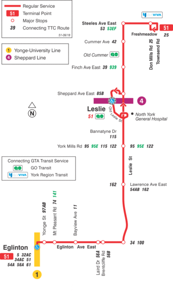 File:Toronto Transit Commission route 51 map (09-2018)-a.gif